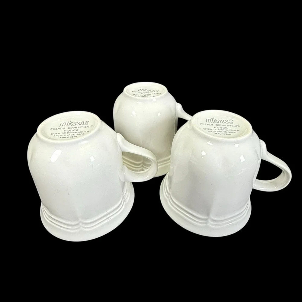 Mikasa French Countryside F9000 Cups & Saucers Cottagecore - Set of 3‎